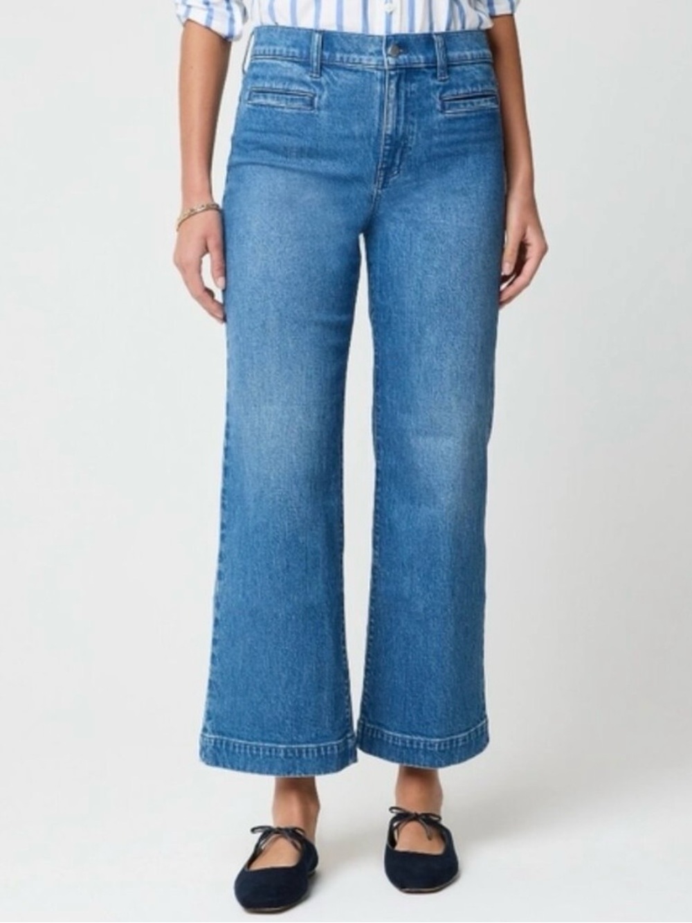 J Crew Wide Leg Crop Jeans size 30 CB374